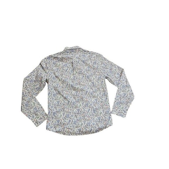 Boden Button Up Shirt Men's Size Medium AOP Flower Button Up Boho Foral - Dress - Picture 3 of 6